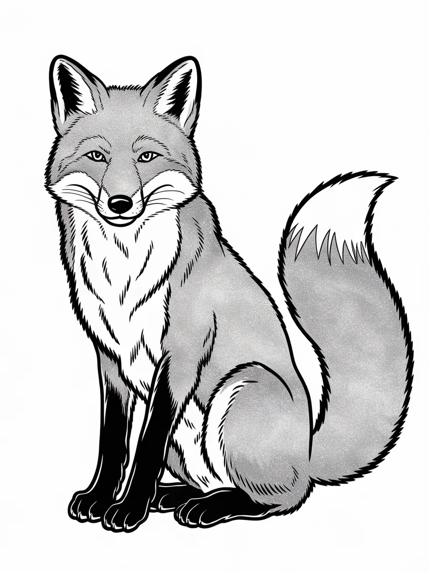 Fox coloring pages - 876 | ColoringPagesDesign