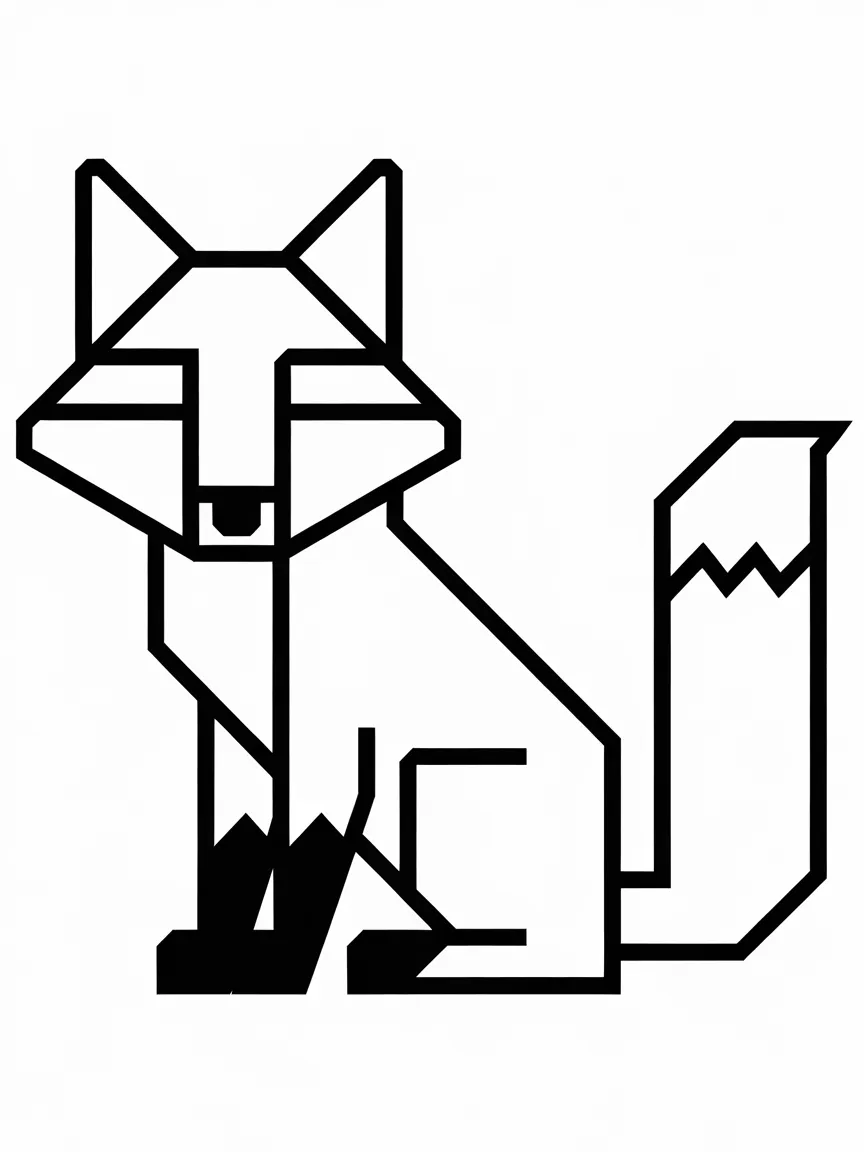 Fox coloring pages - 877 | ColoringPagesDesign