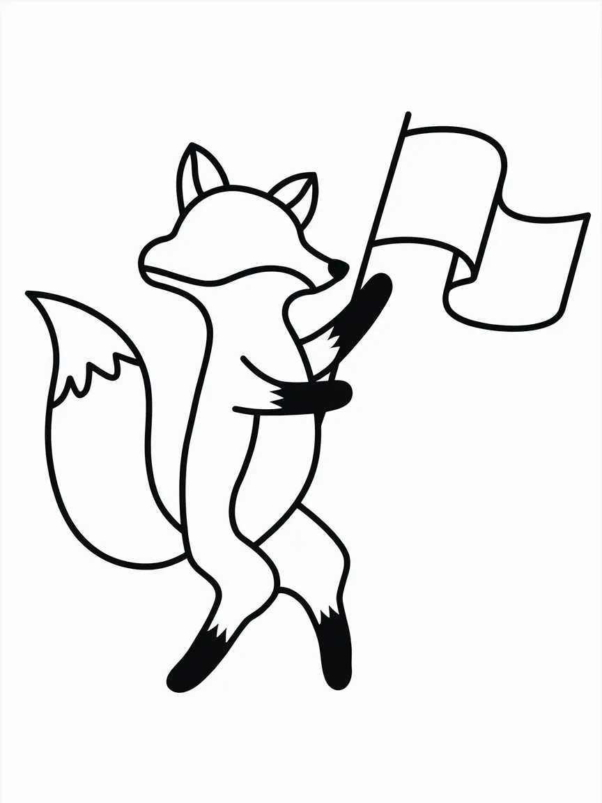 Fox coloring pages - 1764 | ColoringPagesDesign