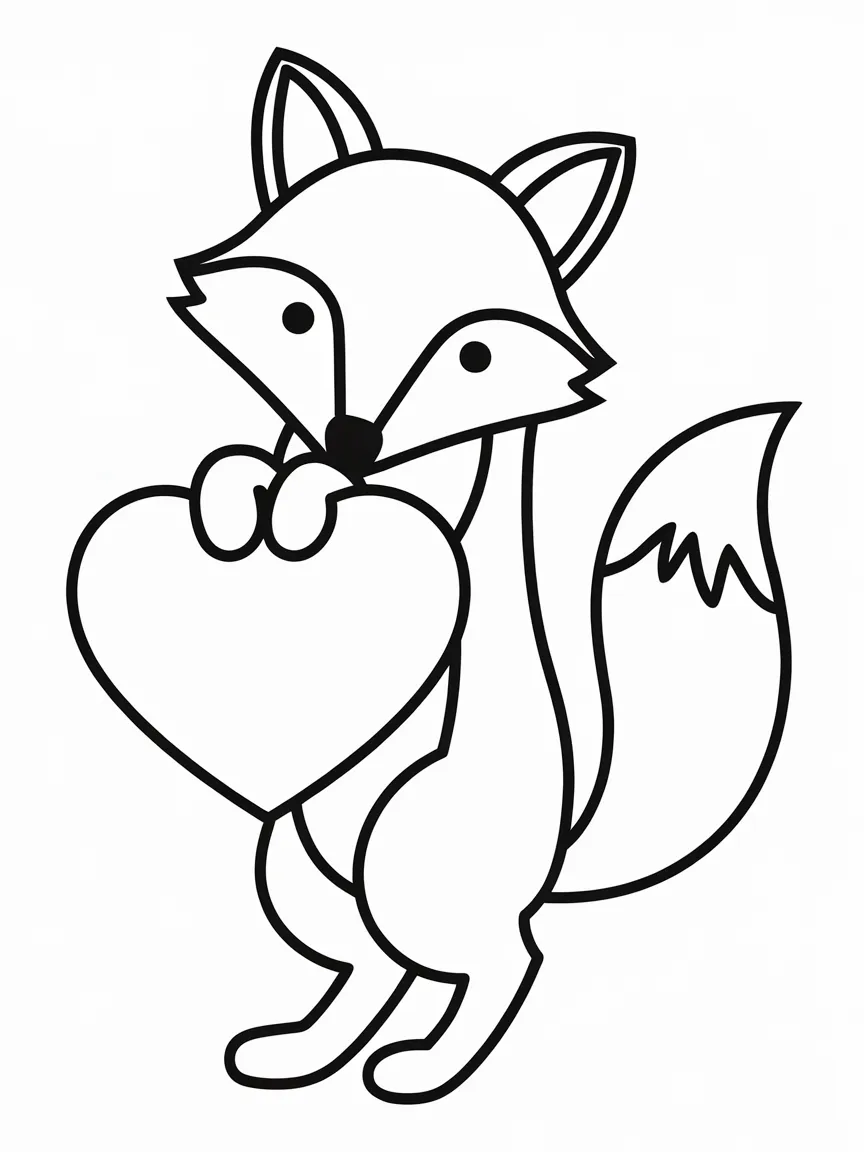 Fox coloring pages - 1768 | ColoringPagesDesign