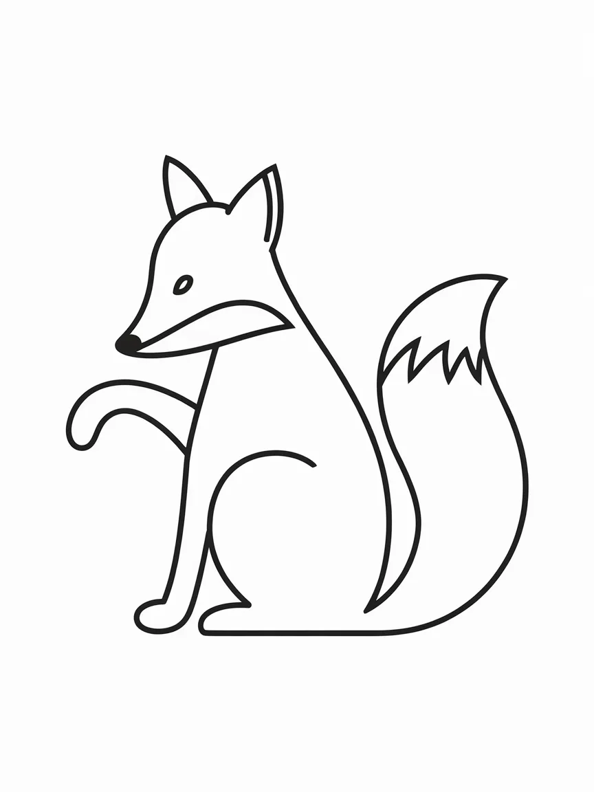 Fox coloring pages - 1770 | ColoringPagesDesign