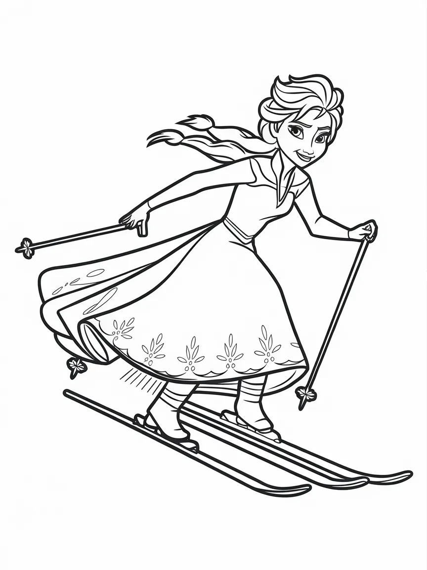 Elsa coloring pages - 1681 | ColoringPagesDesign