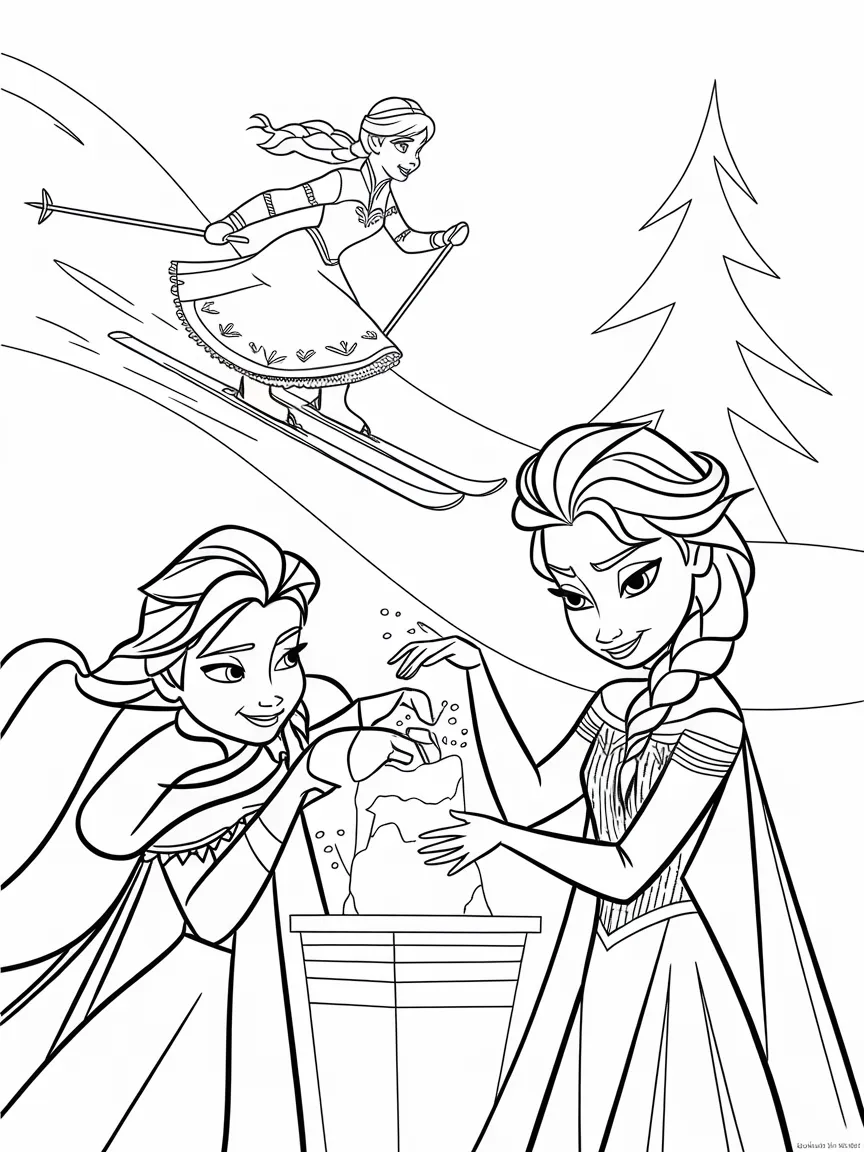 Elsa coloring pages - 1685 | ColoringPagesDesign