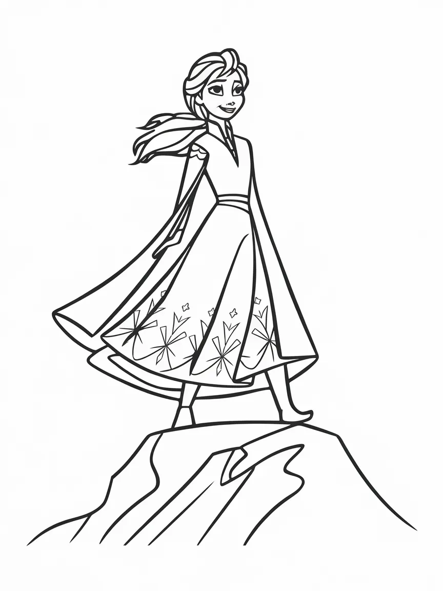 Elsa coloring pages - 1686 | ColoringPagesDesign