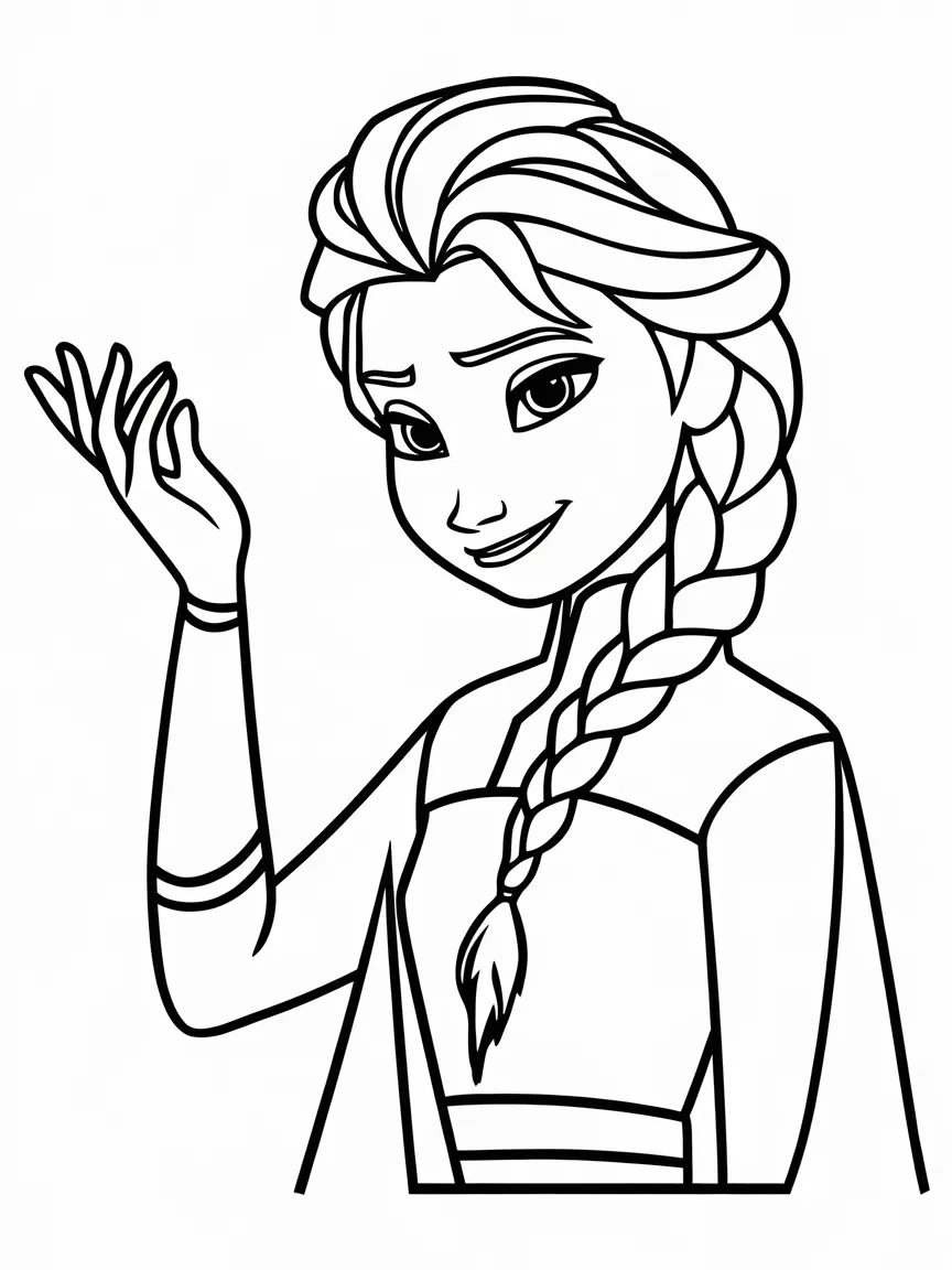 Elsa coloring pages - 2311 | ColoringPagesDesign