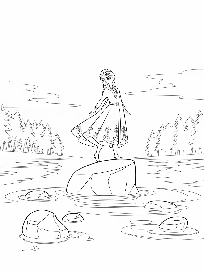 Elsa coloring pages - 2312 | ColoringPagesDesign