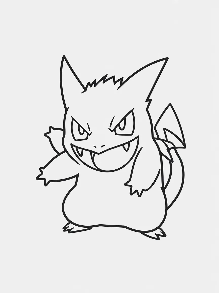 Gengar coloring pages - 2509 | ColoringPagesDesign