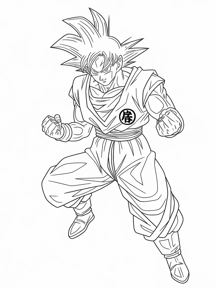 Goku coloring pages - 996 | ColoringPagesDesign