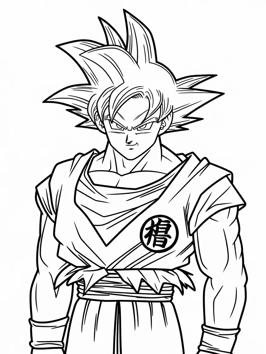 Goku coloring pages - 1000 | ColoringPagesDesign