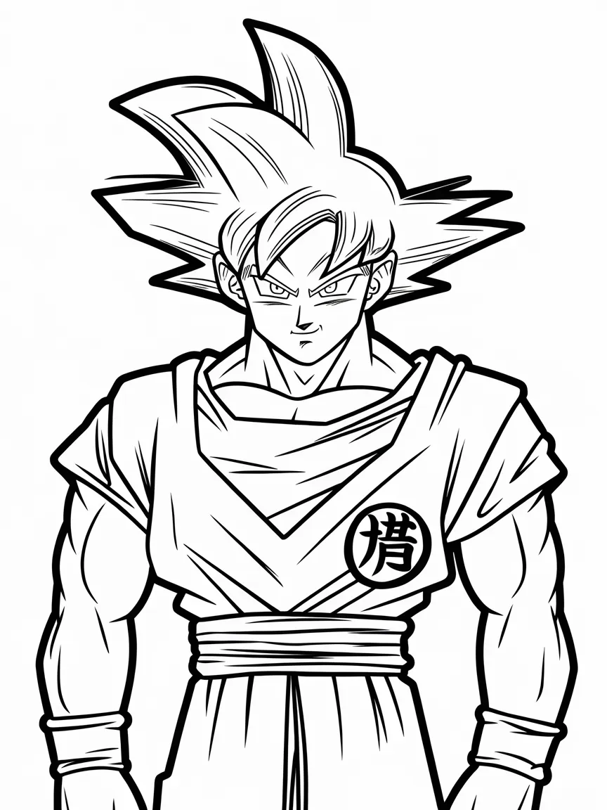 Goku coloring pages - 1001 | ColoringPagesDesign