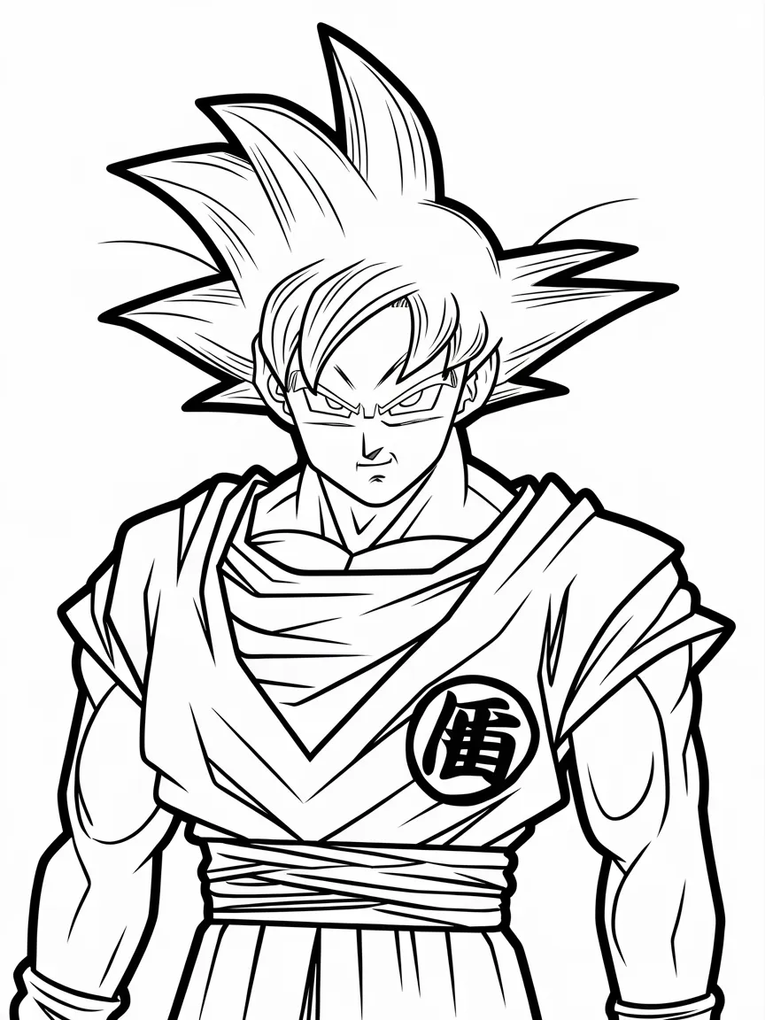 Goku coloring pages - 1002 | ColoringPagesDesign