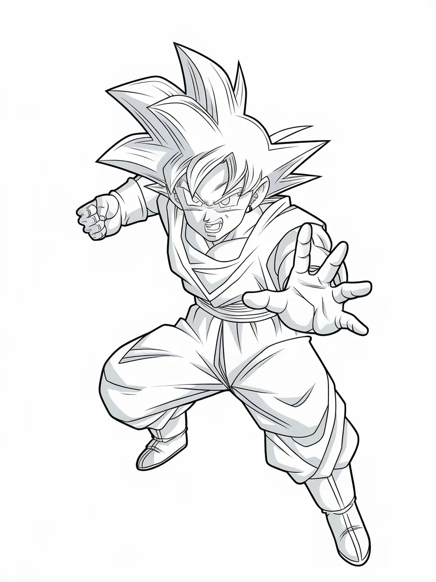 Goku coloring pages - 1833 | ColoringPagesDesign