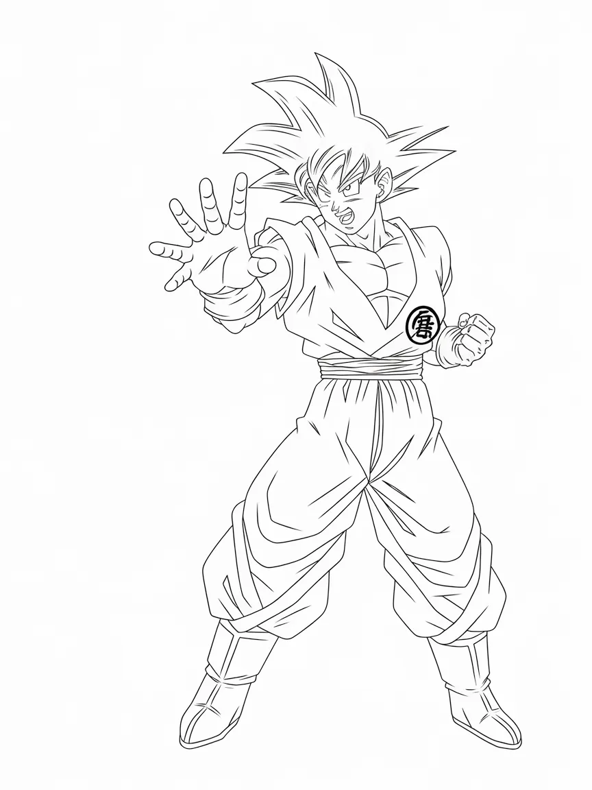 Goku coloring pages - 1835 | ColoringPagesDesign