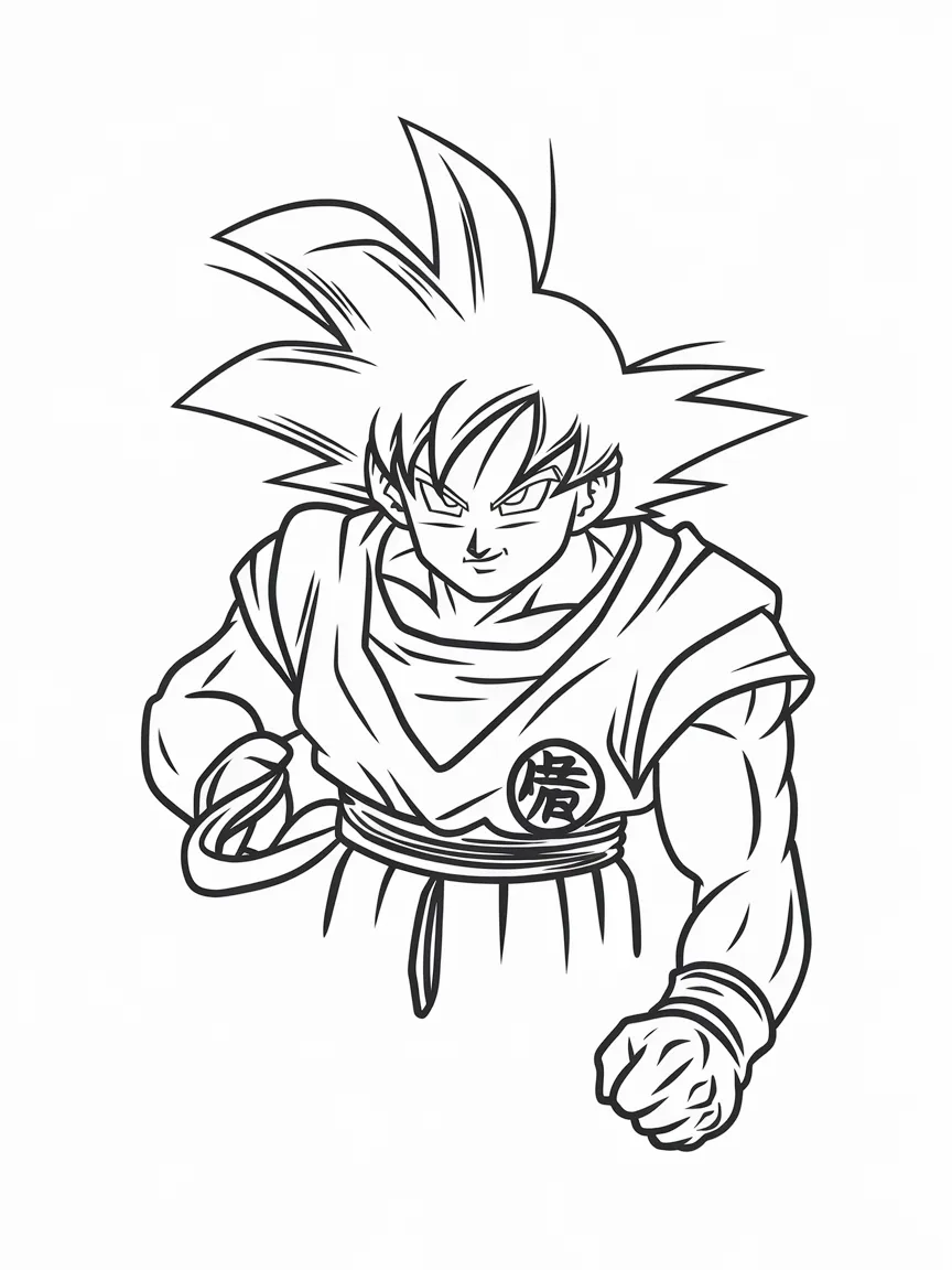 Goku coloring pages - 1836 | ColoringPagesDesign