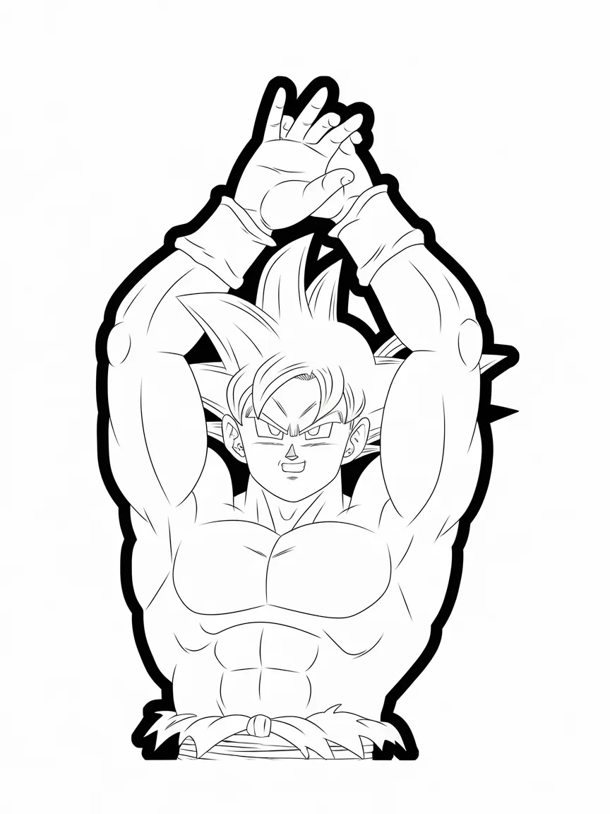 Goku coloring pages - 1838 | ColoringPagesDesign