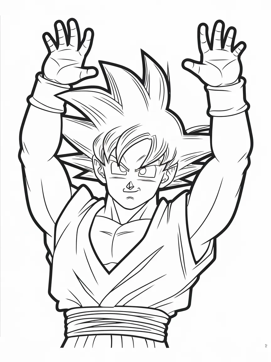 Goku coloring pages - 1839 | ColoringPagesDesign