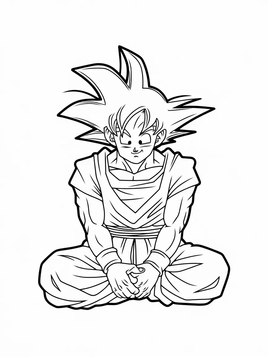 Goku coloring pages - 1840 | ColoringPagesDesign