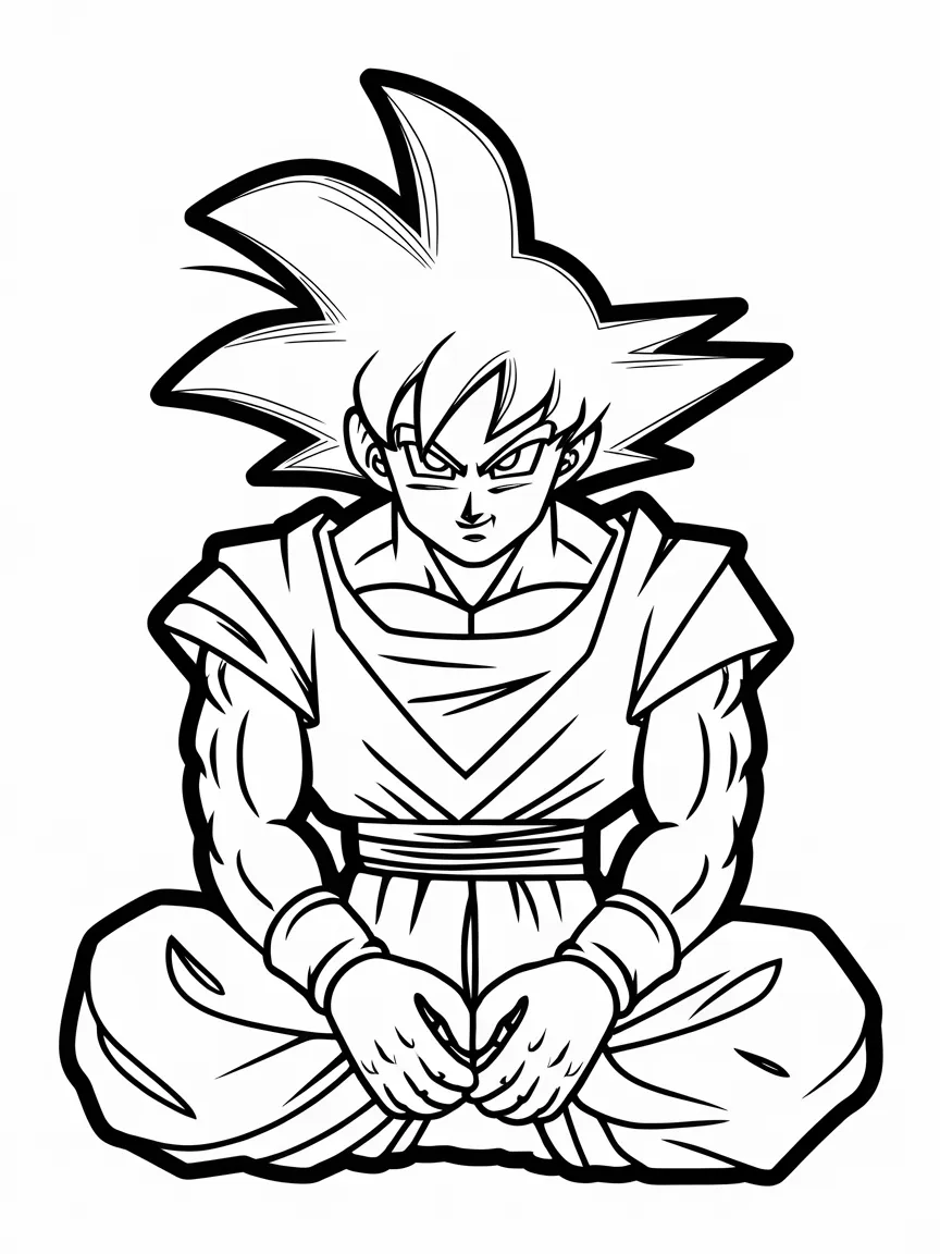 Goku coloring pages - 2384 | ColoringPagesDesign