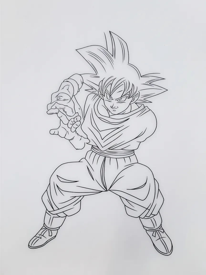 Goku coloring pages - 2385 | ColoringPagesDesign