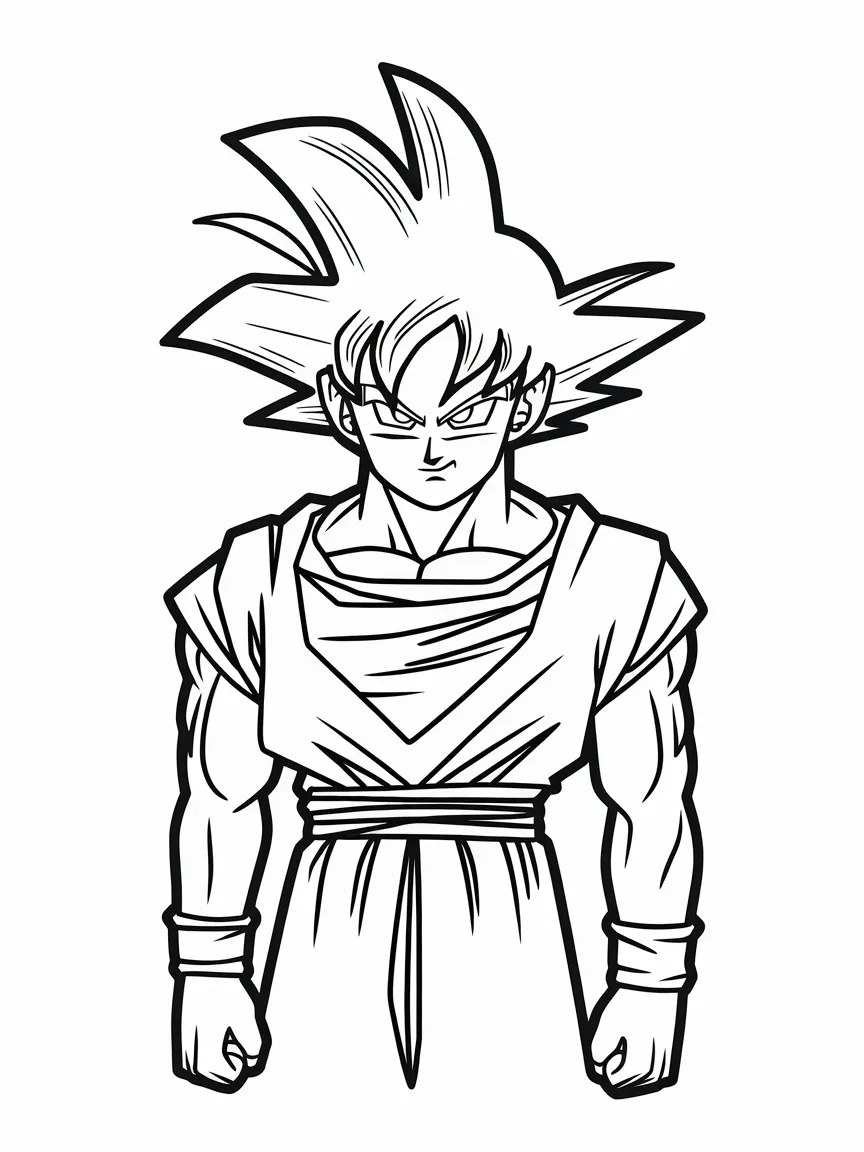 Goku coloring pages - 2387 | ColoringPagesDesign