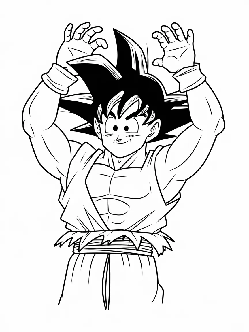 Goku coloring pages - 2388 | ColoringPagesDesign