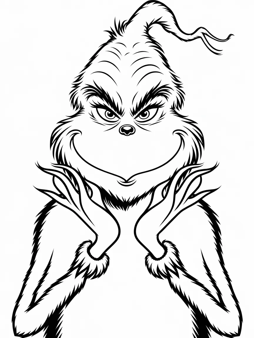 Grinch para colorear - 808 | ColoringPagesDesign