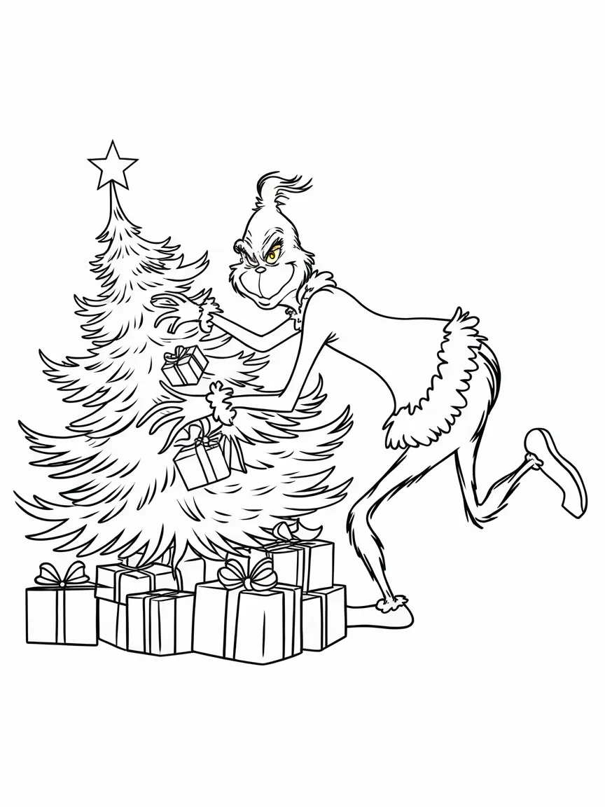 Christmas coloring pages - 2365 | ColoringPagesDesign