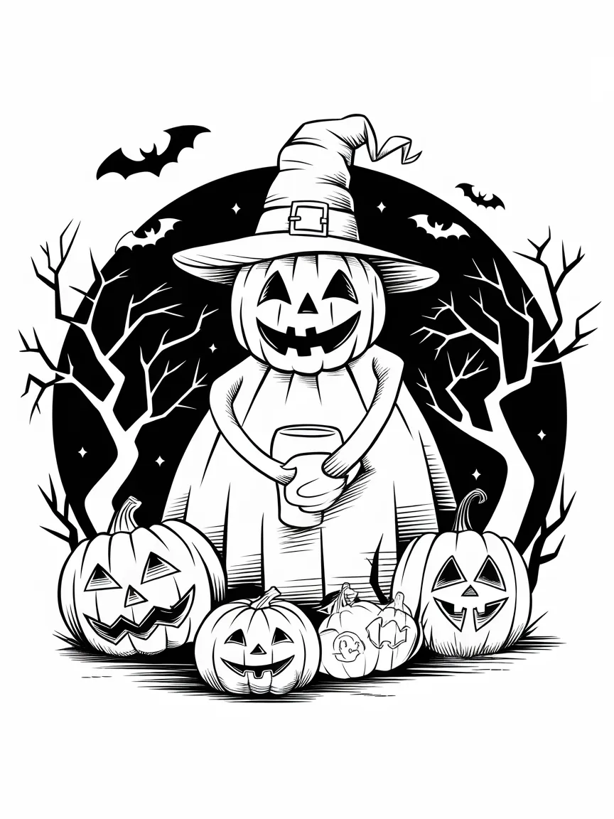 Pumpkin coloring pages - 76 | ColoringPagesDesign