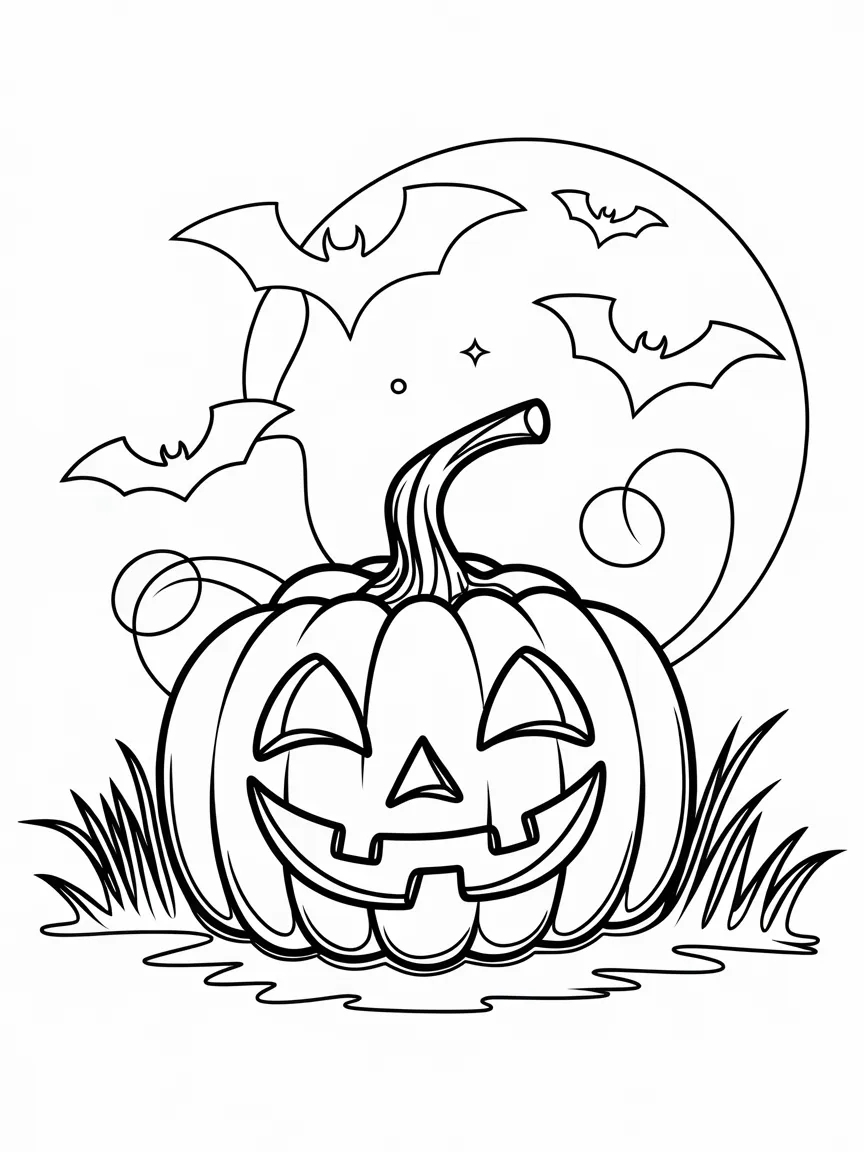 Pumpkin coloring pages - 1240 | ColoringPagesDesign