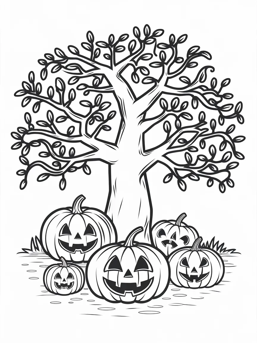 Pumpkin coloring pages - 1242 | ColoringPagesDesign