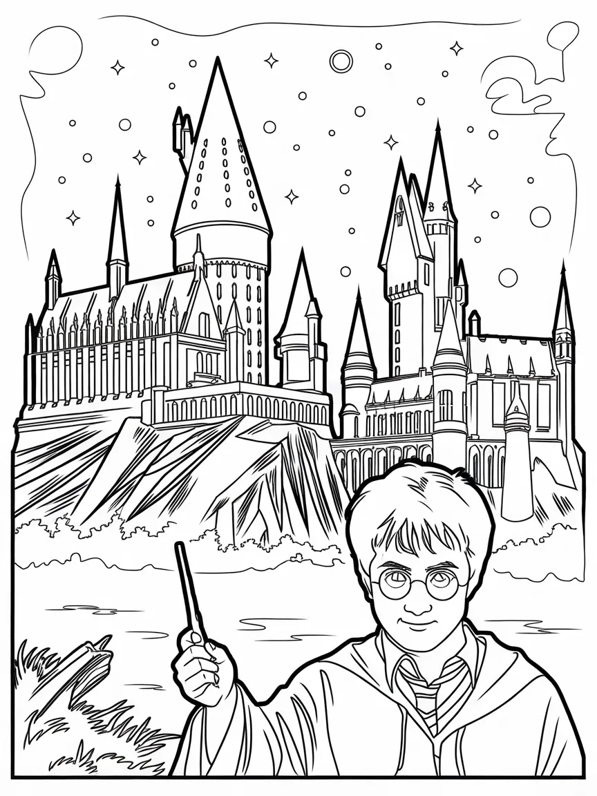 Harry potter coloring pages - 1513 | ColoringPagesDesign