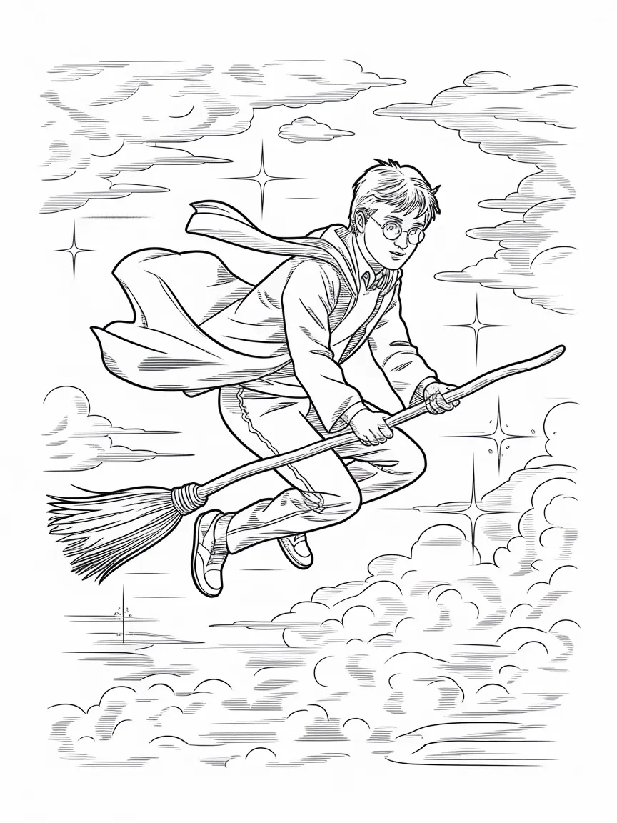 Harry potter coloring pages - 1515 | ColoringPagesDesign