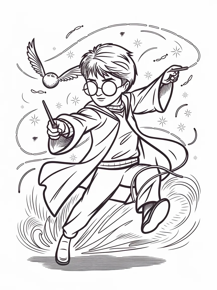 Harry potter coloring pages - 1517 | ColoringPagesDesign