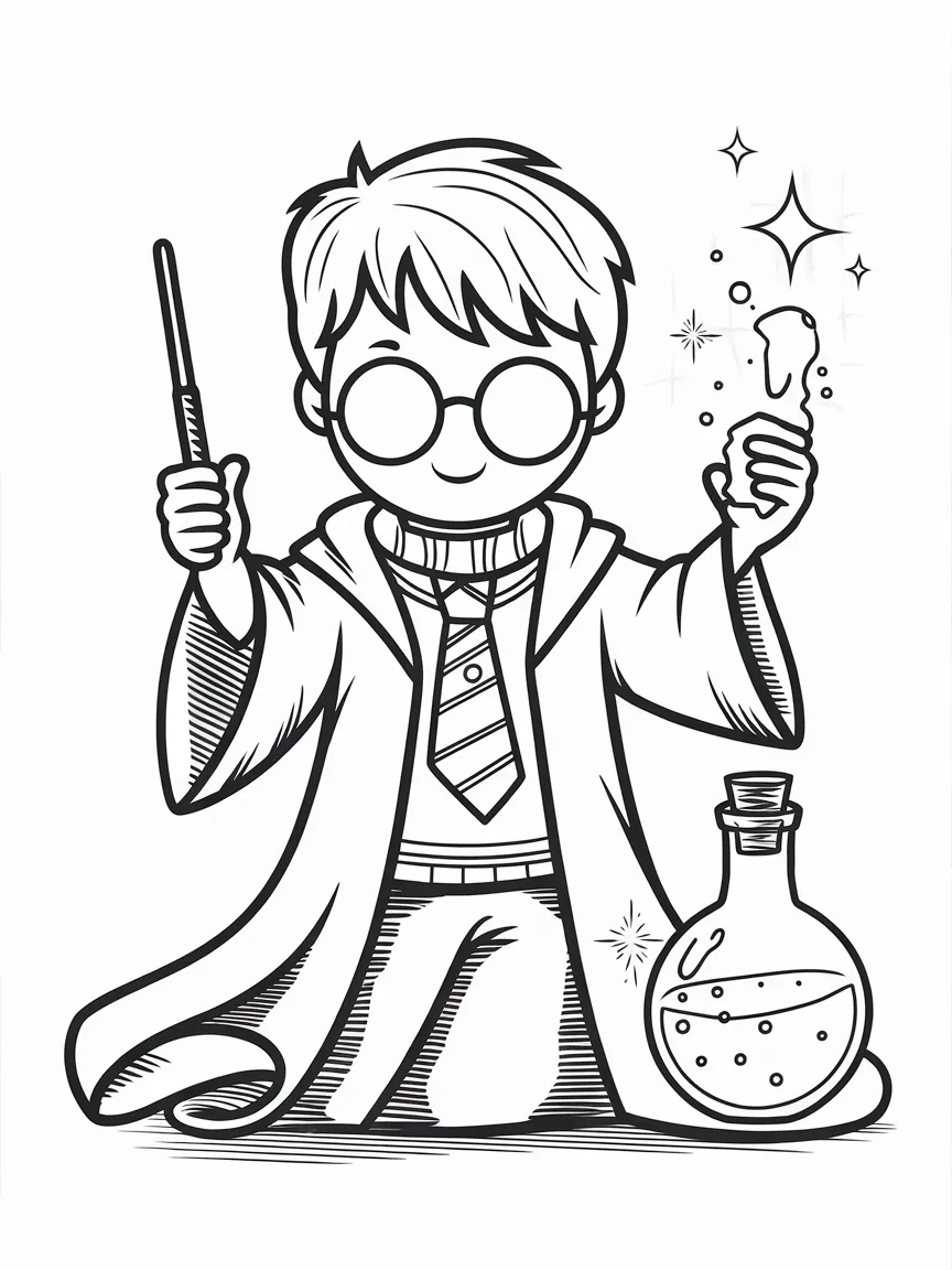 Harry potter coloring pages - 1518 | ColoringPagesDesign