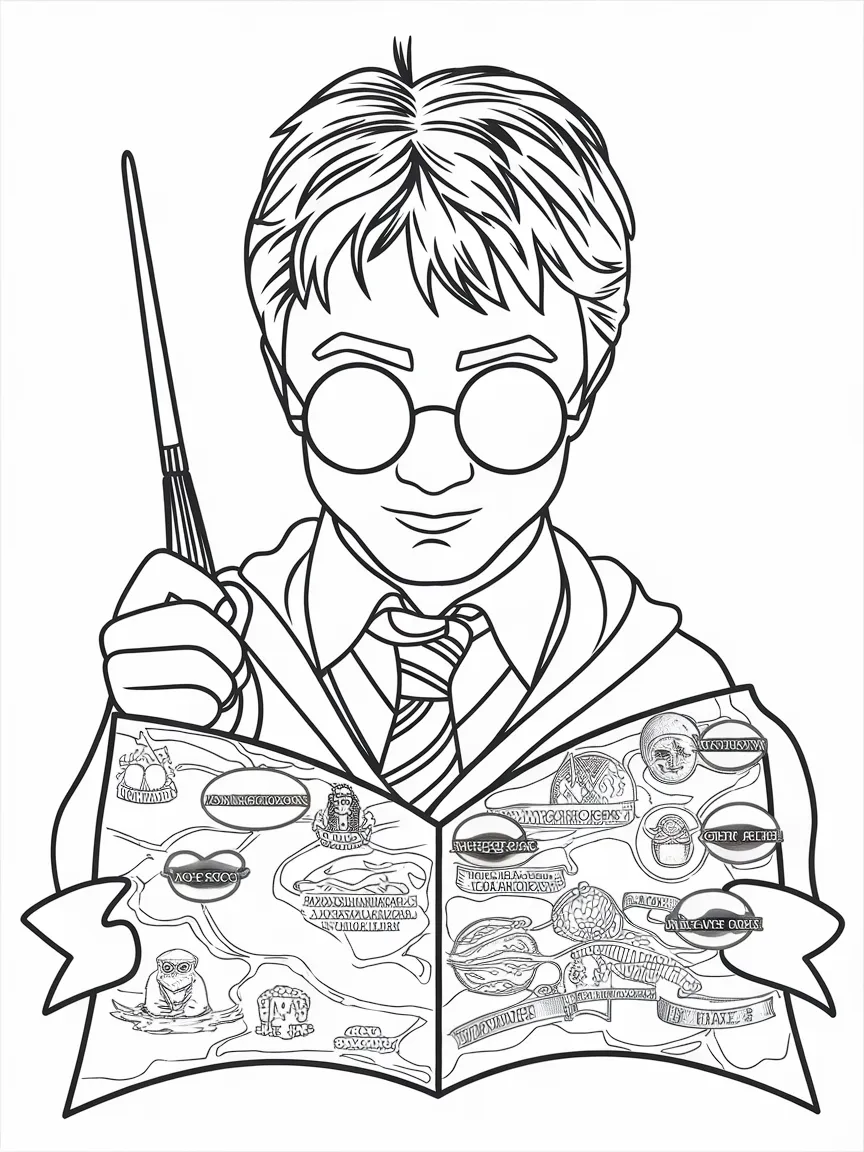 Harry potter coloring pages - 1522 | ColoringPagesDesign