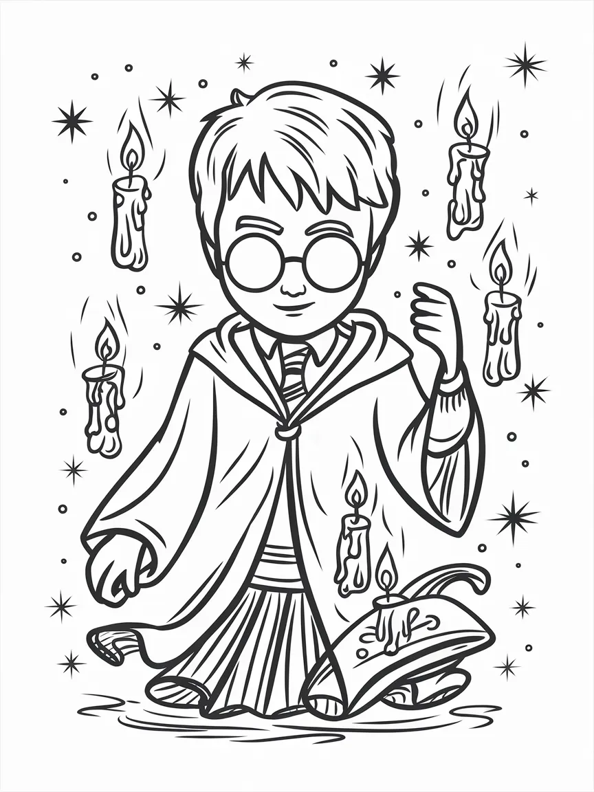 Harry potter coloring pages - 1523 | ColoringPagesDesign