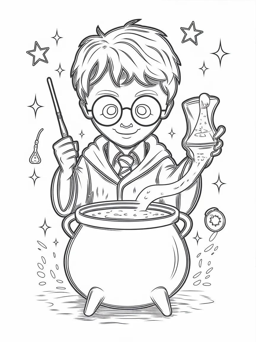 Harry potter coloring pages - 1524 | ColoringPagesDesign