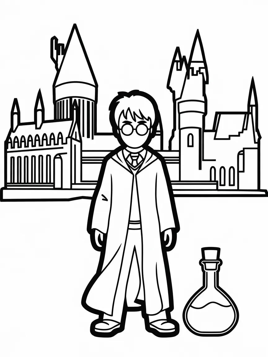 Harry potter coloring pages - 1620 | ColoringPagesDesign