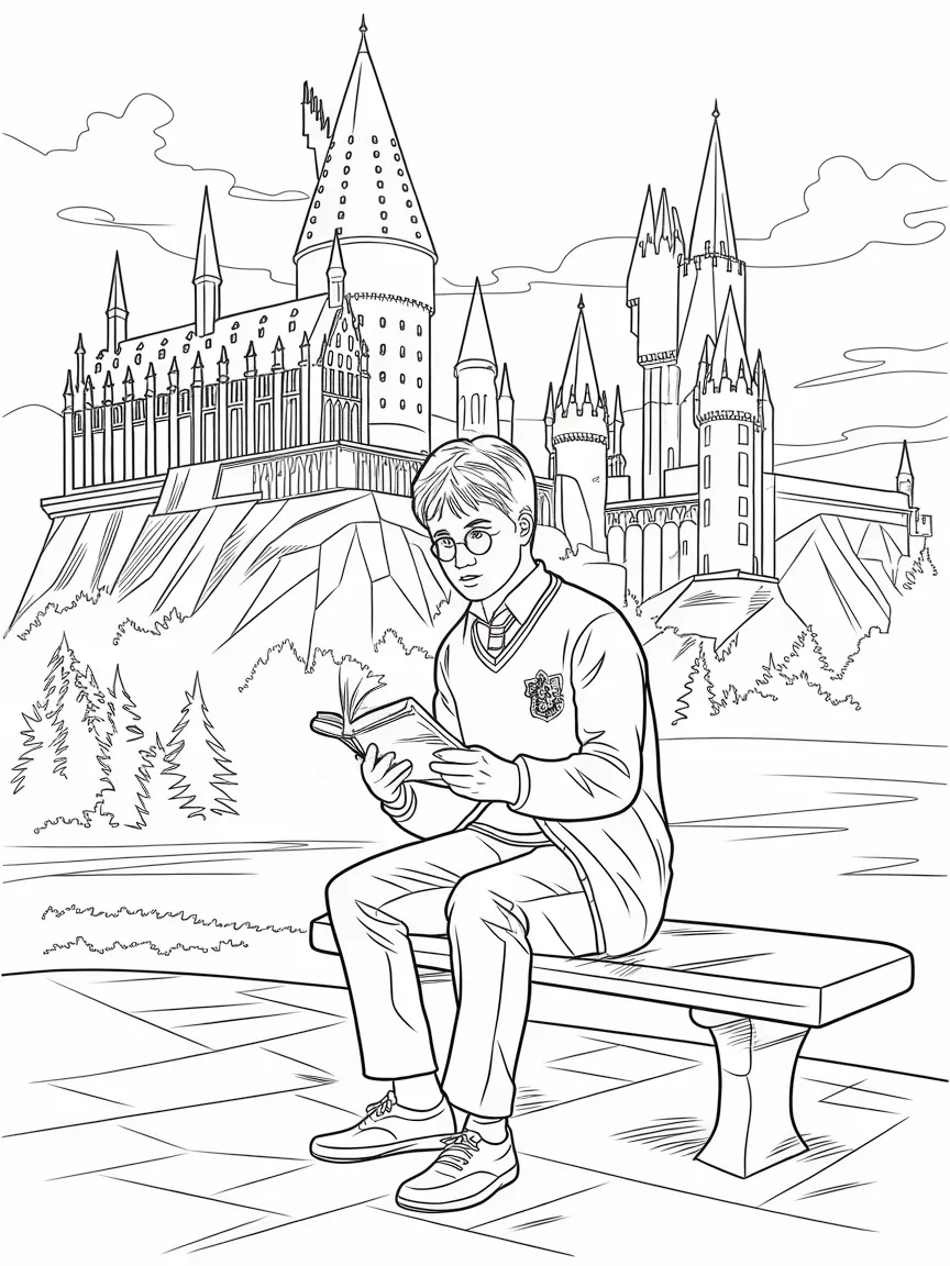 Harry potter coloring pages - 2276 | ColoringPagesDesign