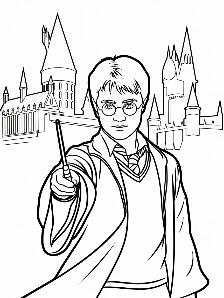 Harry potter coloring pages - 2277 | ColoringPagesDesign