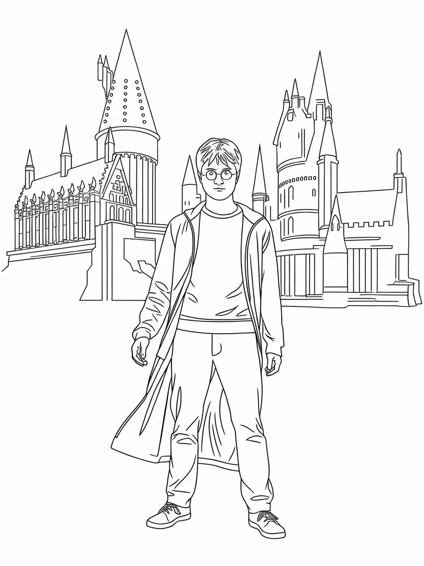 Harry potter coloring pages - 2283 | ColoringPagesDesign