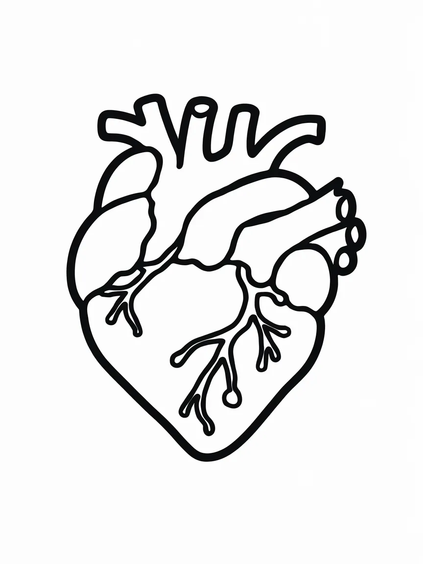 Heart coloring pages - 475 | ColoringPagesDesign