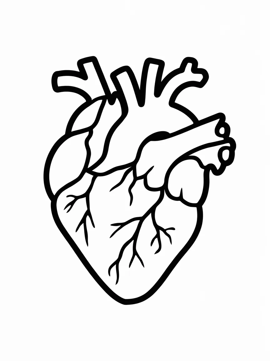 Heart coloring pages - 476 | ColoringPagesDesign