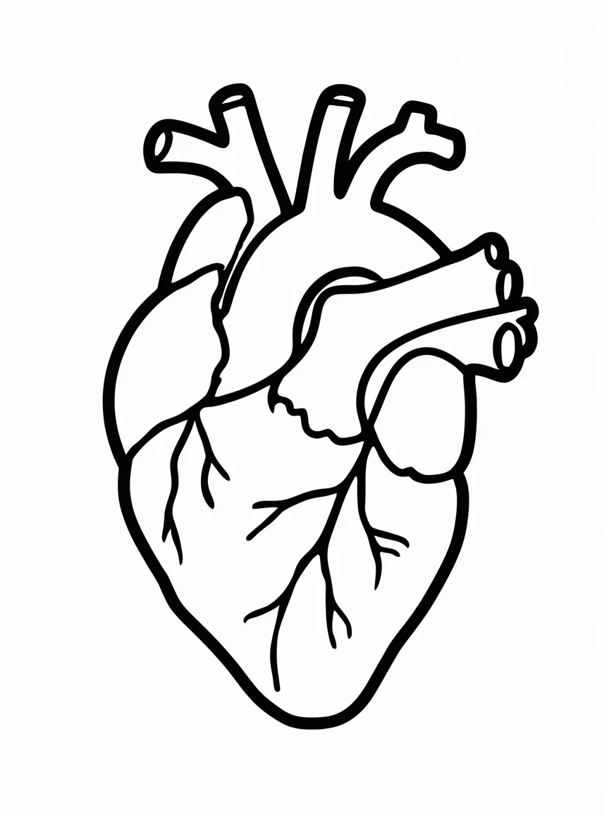 Heart coloring pages - 479 | ColoringPagesDesign