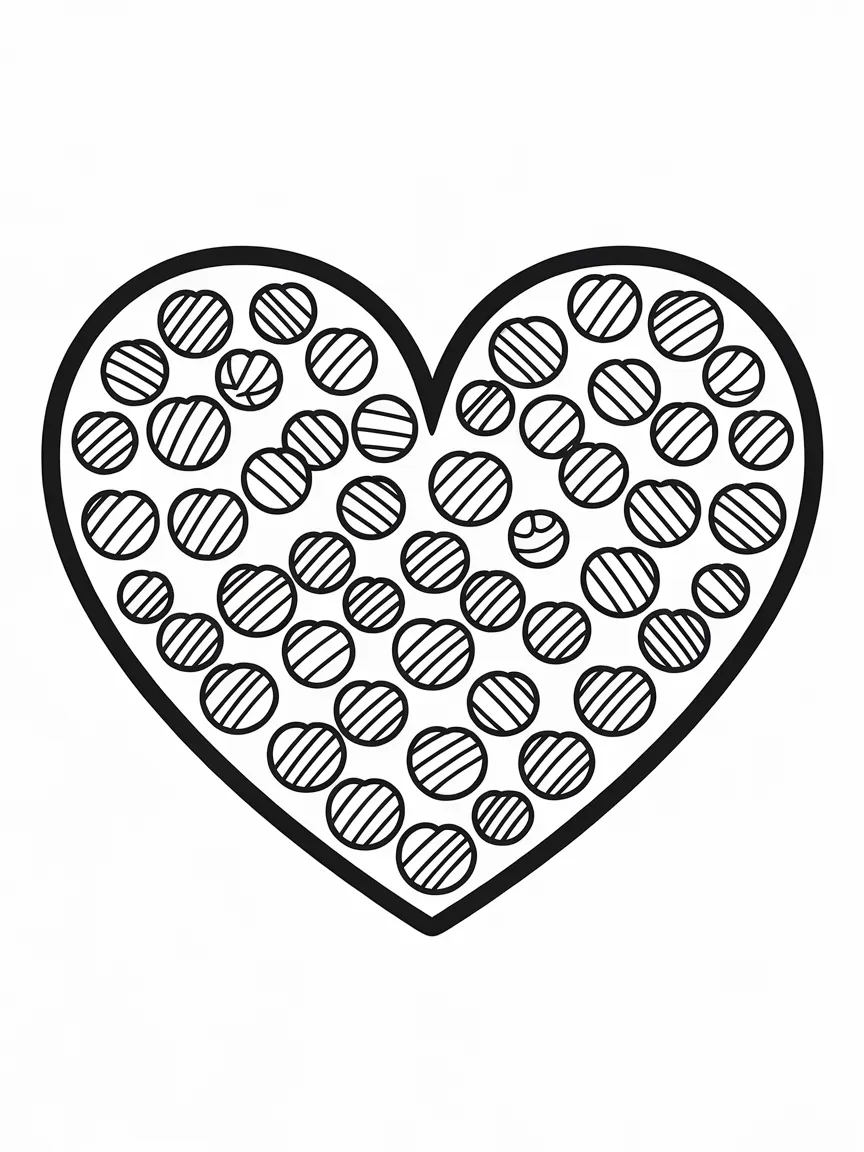 Heart coloring pages - 480 | ColoringPagesDesign