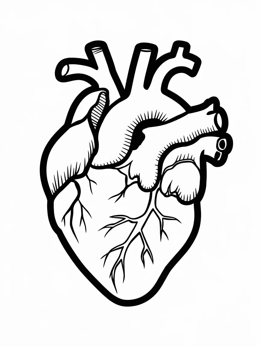 Heart coloring pages - 482 | ColoringPagesDesign