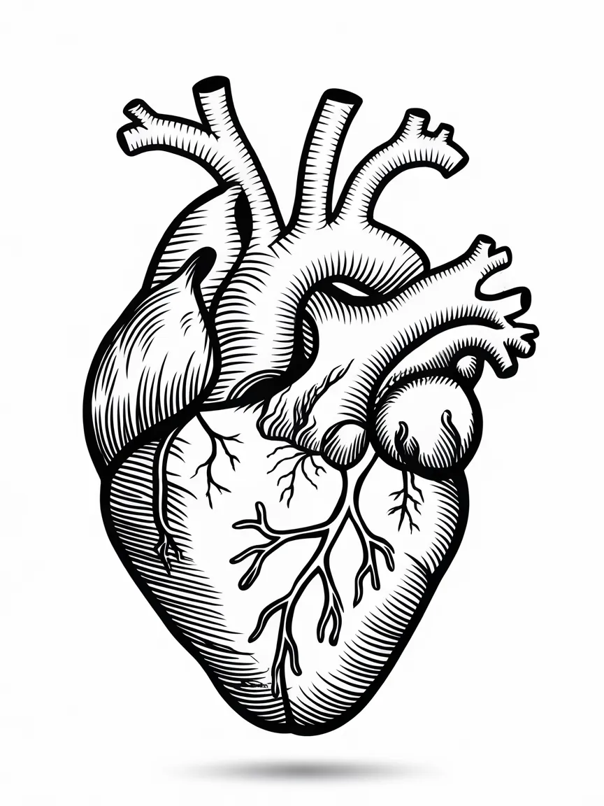 Heart coloring pages - 485 | ColoringPagesDesign