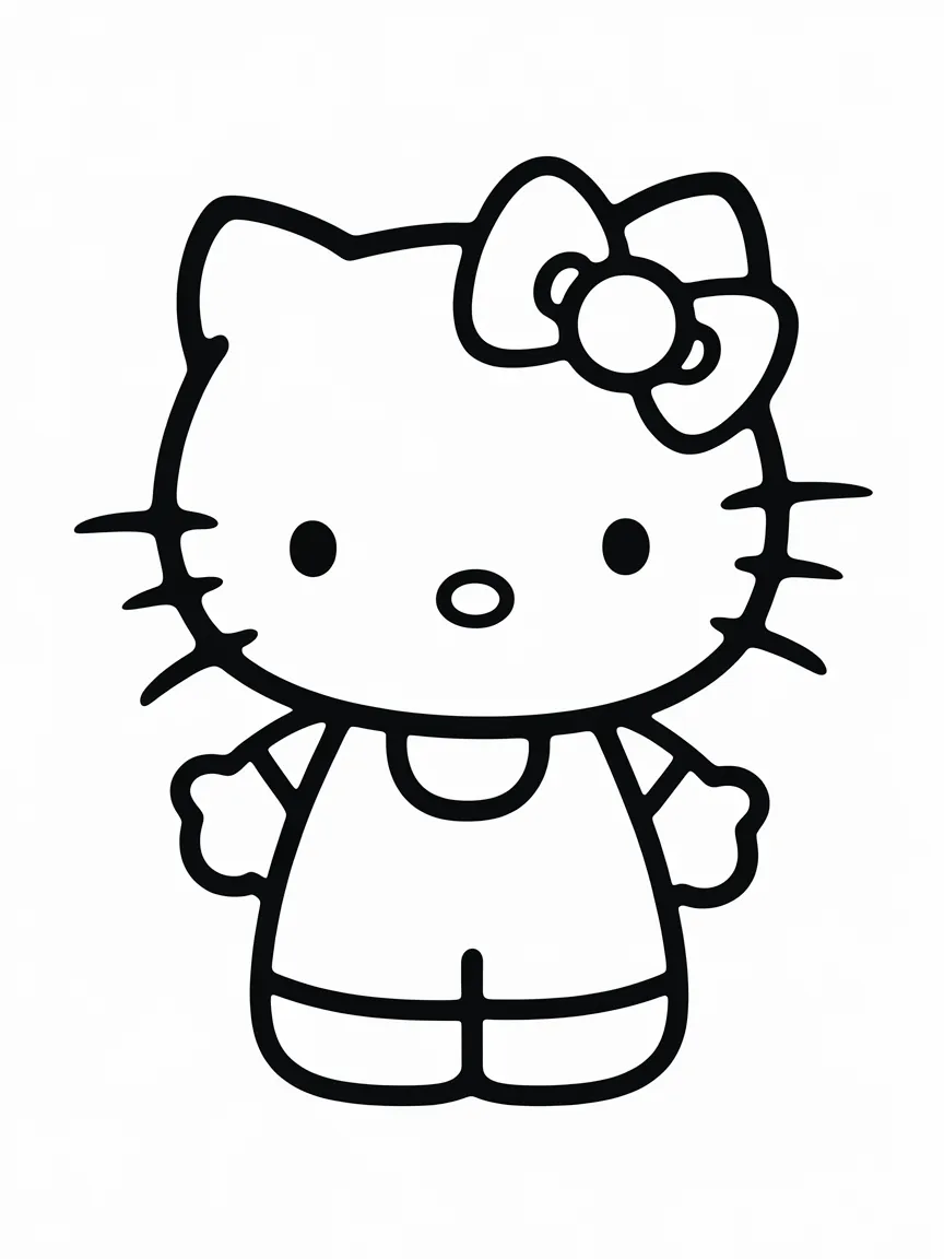 Hello kitty coloring pages - 79 | ColoringPagesDesign