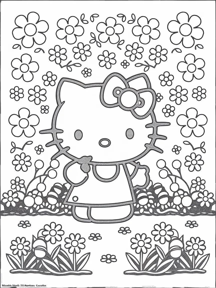 Hello kitty coloring pages - 1131 | ColoringPagesDesign