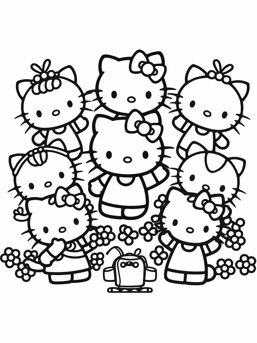 Hello kitty coloring pages - 1132 | ColoringPagesDesign